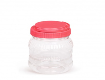 Емкость с ручкой 1,0л ПЭТ пласт.(12)