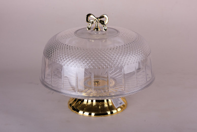 Блюдо для торта с крышкой 30х24.5см (пластик)(1/18)