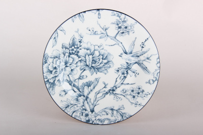 "Blue garden" Тарелка 20см десертная (фарф.)  (12/72)