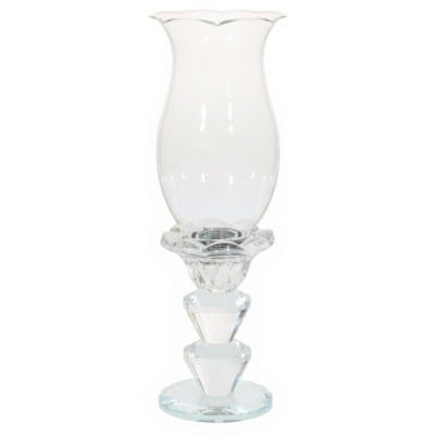 Подсвечник L8 W8 H24 см(стекло) (1/36)