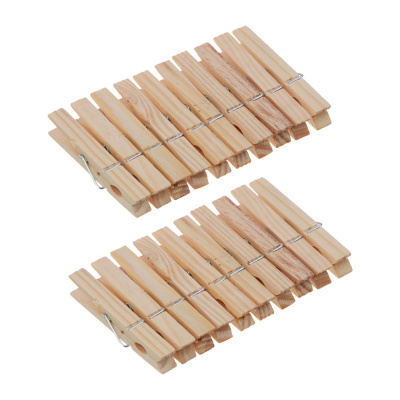 Набор прищепок 20шт, натуральное дерево VETTA (12/12/60)