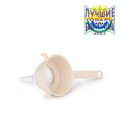 Сито (диам.90мм)(с воронкой)(бежевый) пласт.(уп.25)