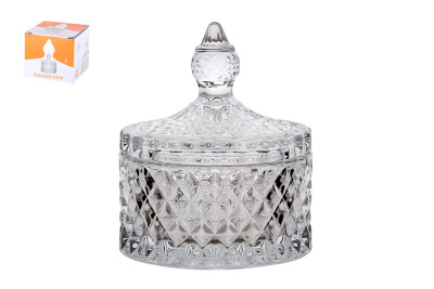 Ваза сервировочная с крышкой 8,5х10см (1/72)