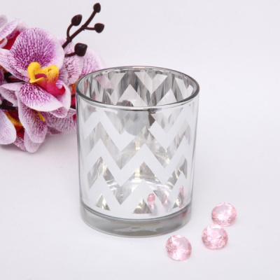 Подсвечник "Зиг-заг" 8,8*10см цвет серебро (1/1)