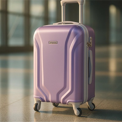 Чемодан сиреневый S ABS-пластик с одинарными колесами QUARTS (55 × 40 × 20 см (35 л)(1/1)