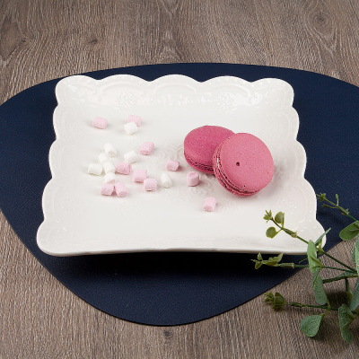 Блюдо сервировочное 25,5*25,5*3,5см "Маршмеллоу"  (фрф) (5/20)