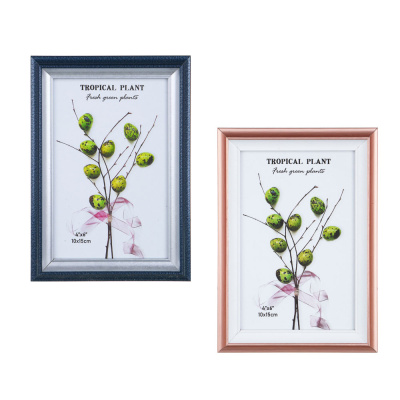 Фоторамка, 10х15 см, пластик, 2 цвета, арт.10-13 (2/60)