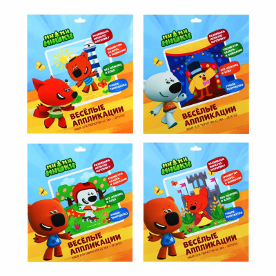 Картина из ЭВА деталей, картон, ЭВА, 24x27см, 4 дизайна(12/360)