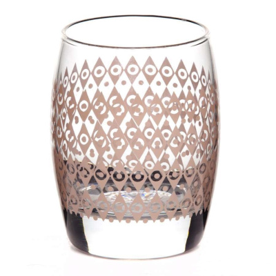 Стакан Boho 350мл розовый (рис.26961) (1/12)