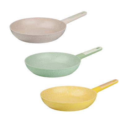 Сковорода литая d26см, АП мрамор, индукция, 3цв SATOSHI Дейзи (1/6)