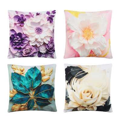 Чехол декор. на подушку, 40х40см, 100% полиэстер, 4 диз PROVANCE Миэль (4/100)