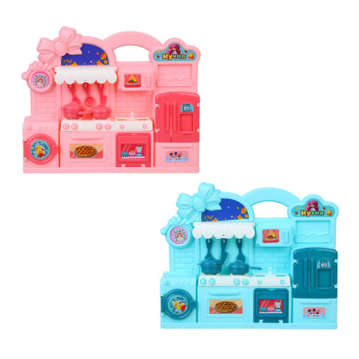 Мебель д/кукол, кухня с акс., PP, ABS, 21х4,5х16,5 см ИГРОЛЕНД (1/120)