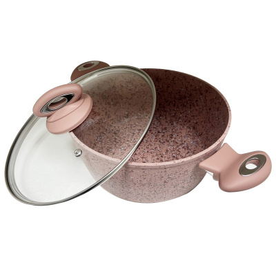 Кастрюля 20см,2,4л Latte Alpino,ст/кр.внутр:4-х слой.гранит.АП,снаружи:гранит.жаропр.покр.(алюм.)(6)