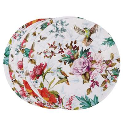 Набор бумажных тарелок Птицы и цветы, 6 шт (6/72)