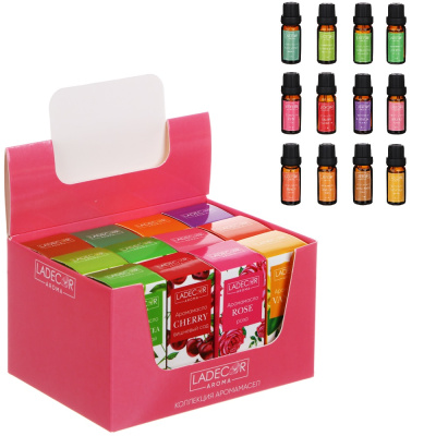 Аромамасло 10мл  (12 ароматов) LADECOR (12/12/288)