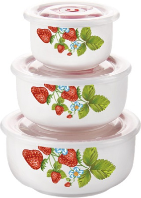 Набор салатников из 3 предметов (290мл,540мл,930мл) (кер) (24)