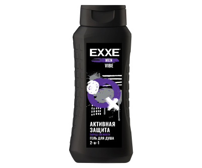 EXXE MEN Мужской гель д/душа 2в1 "Увлажняющий" VIBE, 400 мл (1/12)