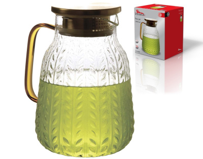 Чайник-кувшин 1,5л заварочный термост.боросил.стекло, п/у (1/24)