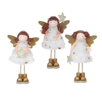 Сувенир Ангел 21 см, полиэстер, белый, 3 вида СНОУ БУМ (1/3)