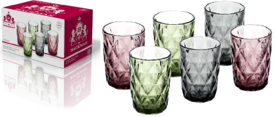 Набор стаканов 6 предметов - 390 мл стекло (4)