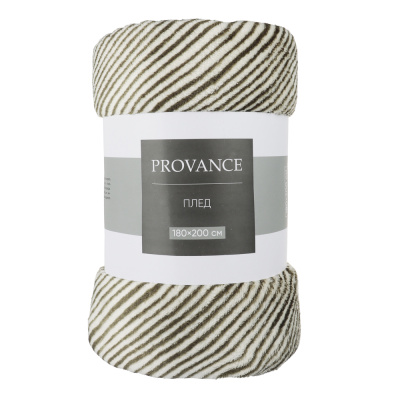 Плед микрофибра, 180х200см, 180гр/м, зеленый PROVANCE Эвкалипт (1/12)