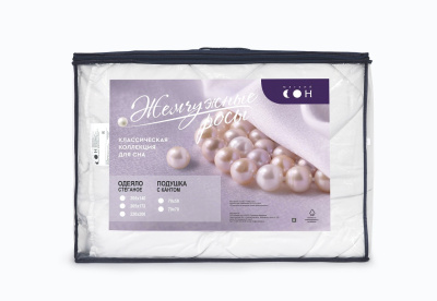 Подушка силиконизир. волокно 70х70 "Жемчужные росы" роз/сер/бел (1/7)