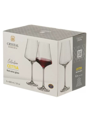 Набор бокалов 6пр 600 мл "CETTIA" для красного вина (1/8)