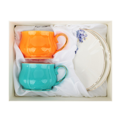 Набор чайный 4 пр., 200мл, 15см, Рейнбоу кост. фрф MILLIMI (1/12)