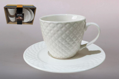 Набор чайный 2пр 240мл (фарф.) (1/24)