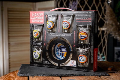 Набор подарочный  7пр "На крючке" стекло(1/6)