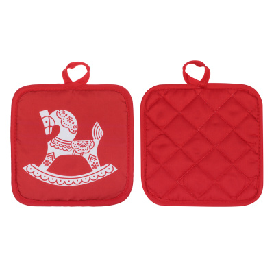 Прихватка, 17х17см, 100% полиэстер PROVANCE Красный конь (6/240)