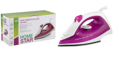 Утюг 1800Вт HOMESTAR HS-4007 пар,спрей, паровой удар, самоочистка,тефлоновая подошва (1/10)