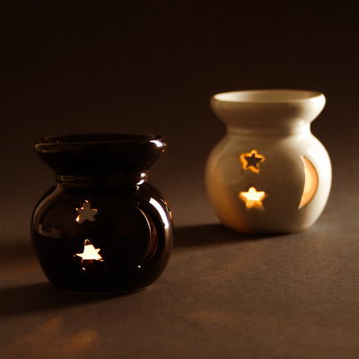 Аромалампа "Звезды и луна" 7*7*7см (керам) (2диз) (1/4/96)