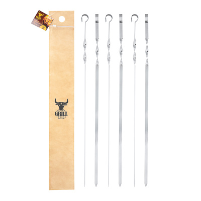 Набор шампуров 60см 6шт в чехле (нжс) GRILLBOOM (1/24)