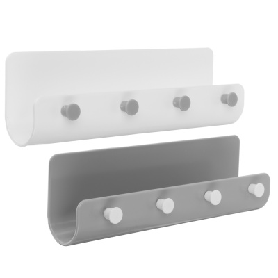 Планка с крючками, самокл., 4 крюч, полистирол, 21,5х6,5х5 см VETTA (12/120)