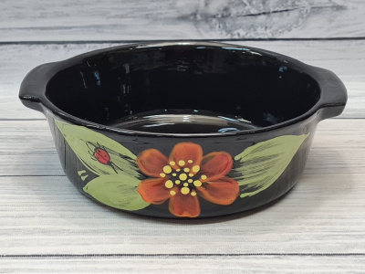 Емкость для запекания круглая малая с ручками "Десерт" Божья коровка (6)