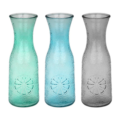 Ваза стеклянная "Марта", 27см, 3 цв (1/30)