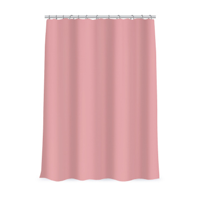 Шторка д/ванной, ПЕВА, 180x180см, с магнитами, пудрово-розовая VETTA (2/72)
