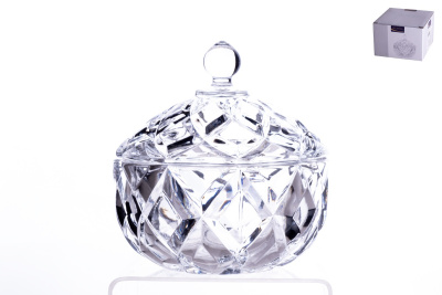 Ваза сервировочная 11.5х11см с/кр стекло (1/36)