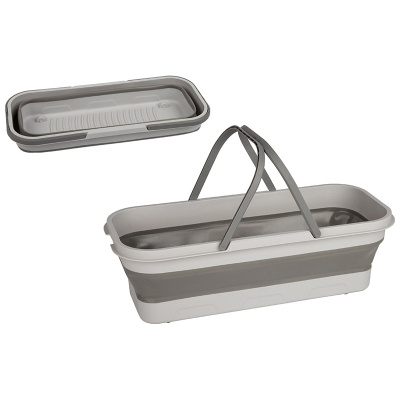 Ведро складное, прямоугольное, с колесами,13 л RFB-9 (1/40)