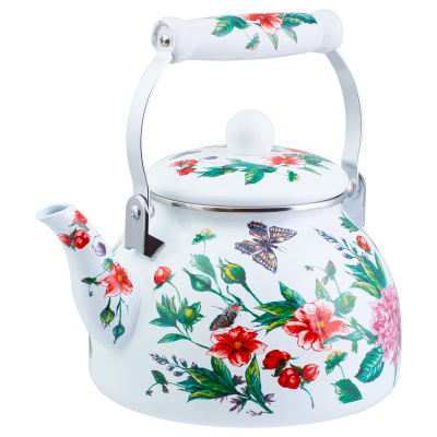 Чайник 2,5л Appetite Гортензия эмаль (1/6)