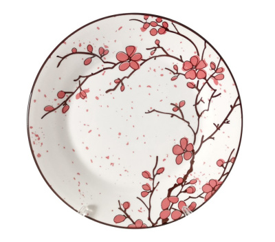 Тарелка 23см обеденная "Sakura" фарф (6/36)