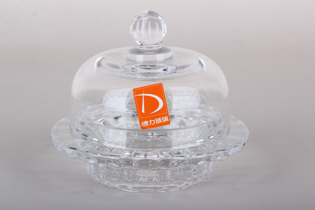 Ваза сервировочная 9*10.5*7.8см с/кр стекло (1/24)