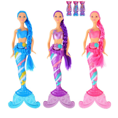 Кукла морская в блистере, пластик, 15,5х42,5х3см, 3 диз ИГРОЛЕНД (6/96)