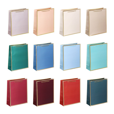 Пакет подарочный, высококачест.бумага, с фольг.слоем, 26x32x12 см, 12 цв (1/12)