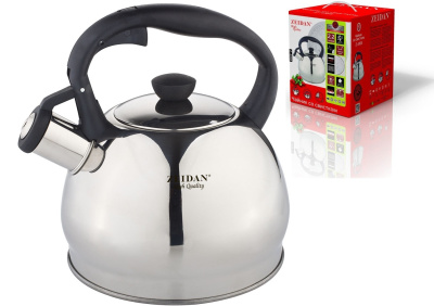Чайник 2,0л, со свист, капс. инд. дно, фикс/руч, комб.полир, курк.механ (нжс) п/у (1/6)