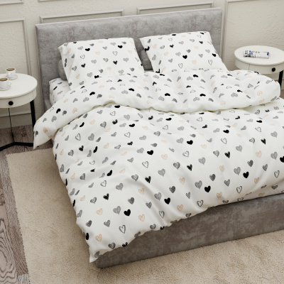 КПБ "ПАРИЖ", 1,5 спальный, нав. 70х70-2 шт, поплин, 110 гр/м2 (1/6)