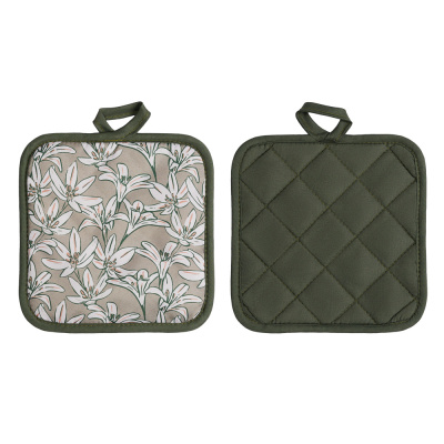 Прихватка, 100% полиэстер, 17х17см, зелёный PROVANCE Эвкалипт (12/288)