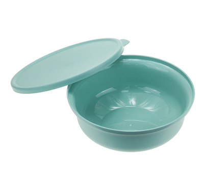 Миска ТЭСТИ 1,2л с крышкой Морская волна пласт.(1/24)