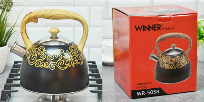 Чайник 3л со свистком, Капсулированное дно (нжс)(12)